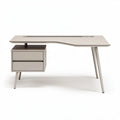 Bureau moderne en bois clair avec tiroirs 150 x 70 x 75cm